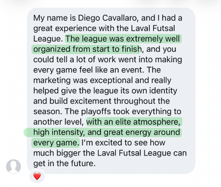 Diego Cavallaro on Season 1: the league was extremely well organized from start to finish, with an elite atmosphere in the playoffs.